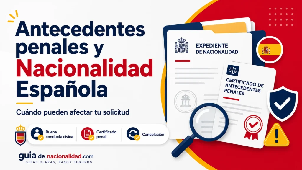 Antecedentes penales y nacionalidad española