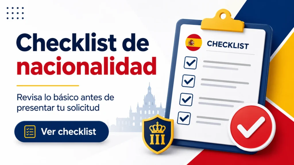 Checklist de nacionalidad española