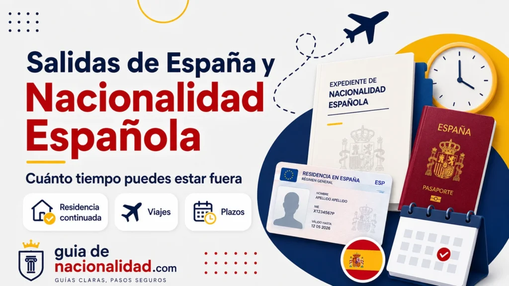 ¿Cuánto tiempo puedo salir de España sin afectar mi nacionalidad española?