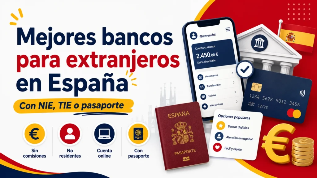 Mejores bancos para extranjeros en España
