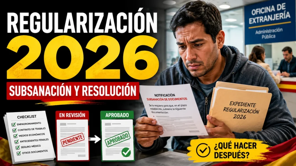 Regularización extraordinaria 2026